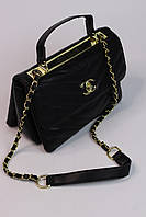Женская сумка Chanel 26 black, женская сумка Шанель черного цвета SK4011