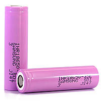 Акумулятор Li-Ion 18650 Samsung INR18650-35, 3350mAh, 8A, 4.2/3.6/2.5V, PINK, 2 шт в упаковці, ціна за 1 шт