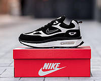 Nike Air Max Black White/найк айр макс черные с белой подошвой