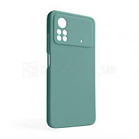 Чехол Full Silicone Case для Xiaomi Poco X4 Pro turquoise (17) (без логотипа)