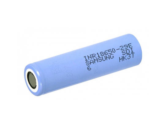Акумулятор 18650 Li-Ion Samsung INR18650-29E (SDI-6), 2900mAh, 8.25A, 4.2 / 3.65 / 2.5V, BLUE, 2 шт в, фото 1