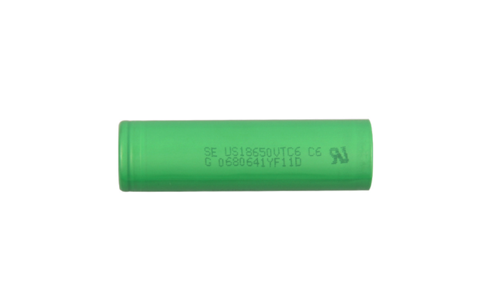 Акумулятор 18650 Li-Ion Sony US18650VTC6, 3000mAh, 30A, 4.2 / 3.6 / 2.5V, GREEN, 2 шт в упаковці, ціна за 1 шт, фото 1