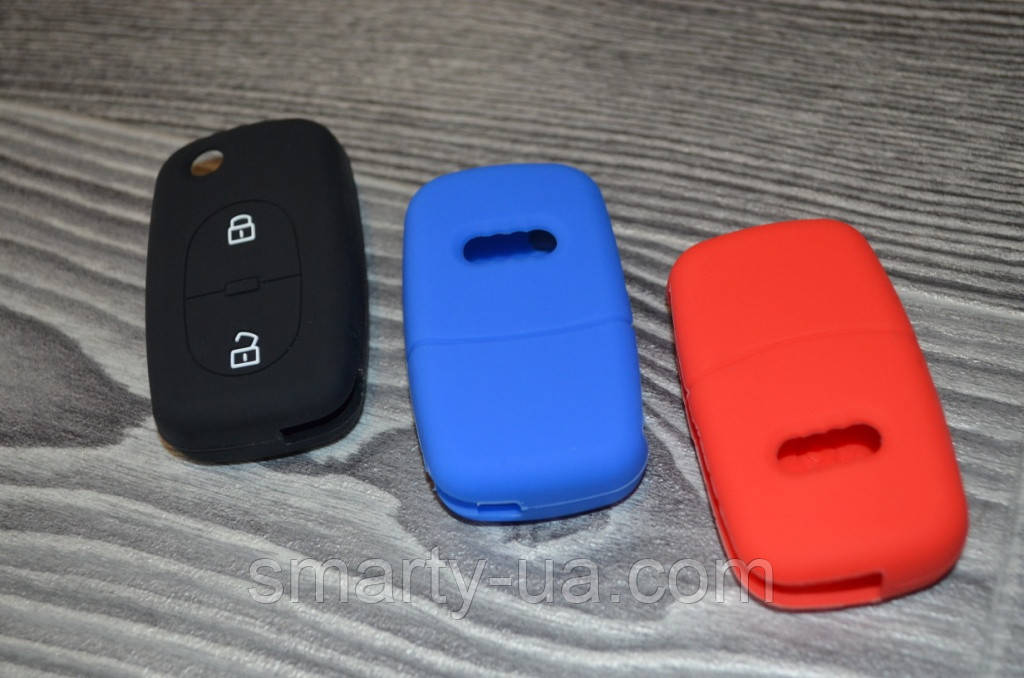Силиконовый чехол для ключа автомобилей AUDI A2, A3, A4, A6, A8, TT на 2-е кнопки - фото 3 - id-p391160932