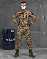 Тактический костюм мультикам double twill, летняя военная форма мультикам для ЗСУ, форма мультикам с пропиткой