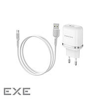 Зарядное устройство BOROFONE BA36A High speed single port QC3.0 charger set(Type-C) White (BA36ACW)