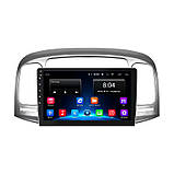 Go Штатна магнітола для Hyundai Verna II 2005-2010 екран 9" 2/32 Gb Wi-Fi GPS Base Android, фото 2