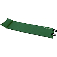 Самонадувающийся коврик Outtec с подушкой гладкий зеленый p