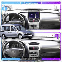 Go Штатна магнітола для Opel Combo C Рестайлінг 2003-2011 екран 9" 4/64 Gb CarPlay 4G Wi-Fi GPS Prime Android