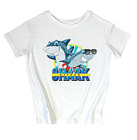 Детская футболка с принтом "shark" 86 Family look