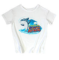 Детская футболка с рисунком "shark attack" 86 Family look