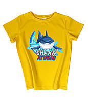 Детская футболка с печатью "shark attack" 86 Family look