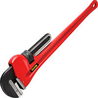 60-дюймовый трубный ключ с прямой чугунной рукояткой и прочными крючкообразными губками