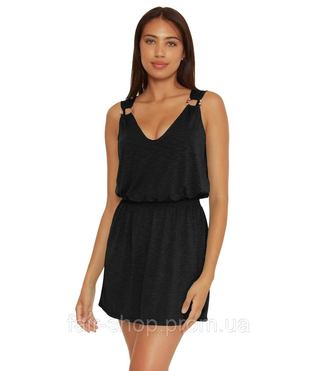 Туніка BECCA By Rebecca Virtue Breezy Basics Ring Dress Cover-Up Black, оригінал. Доставка від 14 днів