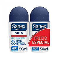 Мужской дезодорант SANEX desodorante roll on men active control 2x50 ml Доставка від 14 днів - Оригинал