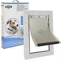 Дверца для собак крупных пород PetSafe Staywell Aluminium Large 329 х 502 мм Белый (5011569105889)