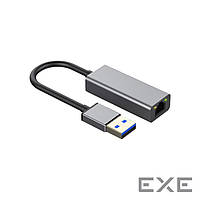 Адаптер Dynamode USB 3.0 1000/100 Мбит/с разъем RJ-45, чипсет RTL8153, з кабелем 14 см, (DM-AD-GLAN)