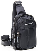 Нагрудная сумка баретка слинг Lanpad Черный (LAN7662 black) PR, код: 8038533