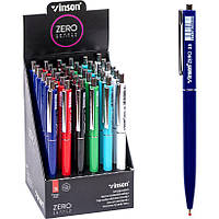 Автоматическая масляная ручка в пластиковом корпусе разного цвета Синяя VINSON Z3 в упаковке 36 шт