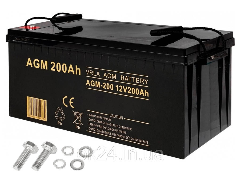 AGM BATTERY VOLT POLSKA VPRO 200AH UPS INVERTER INVERTER CONVERTER