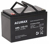 Акумулятор ACUMAX AGM VRLA НЕОБСЛУГОВУВАНИЙ AML 12V 110Ah AML110 UPS