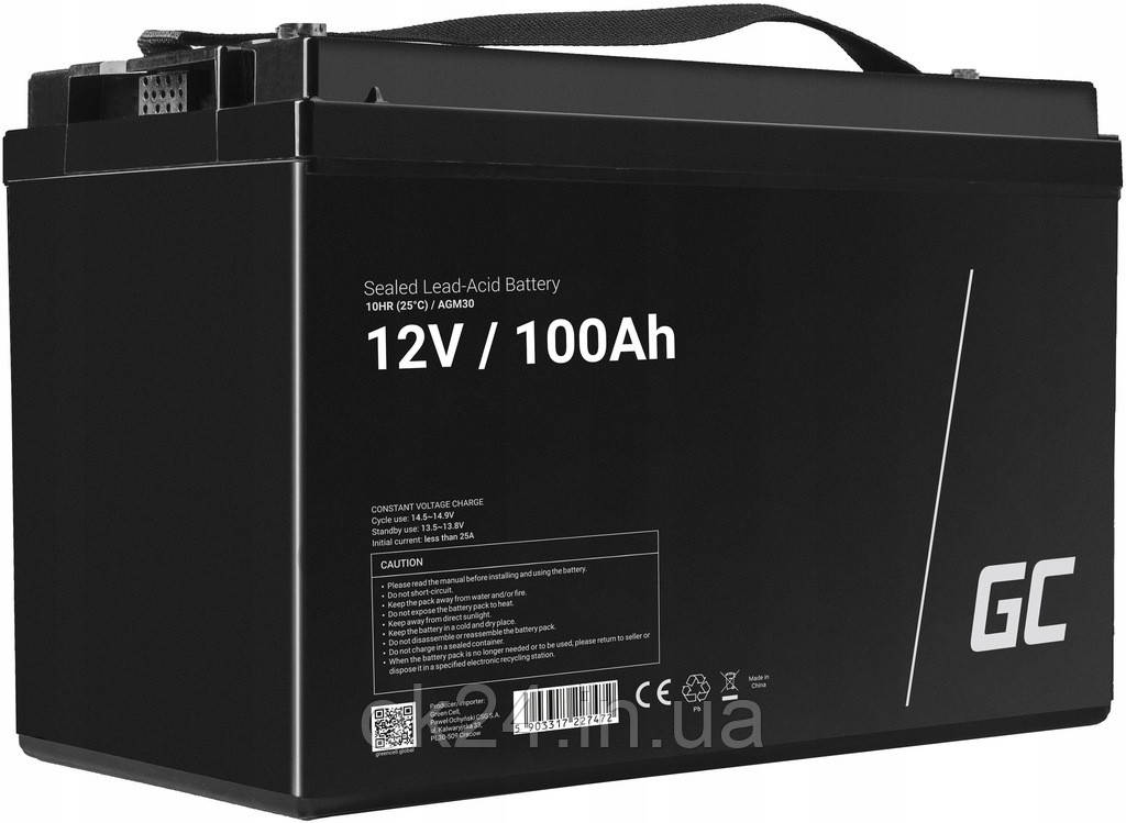 AGM Green Cell VRLA БАТАРЕЯ 12V 100Ah _EP_