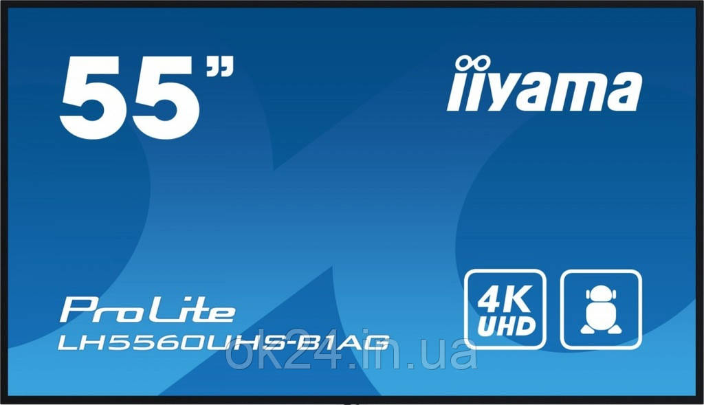 Світлодіодний монітор iiyama LH5560UHS-B1AG 54,6" 3840 x 2160 пікселів VA