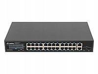 Lanberg Switch 24x1GB POE+ 2xGB 2xSFP rack 19'' gigabit ethernet 360W