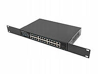 LANBERG SWITCH POE RACK 19" 24X 1GB POE+/2X G