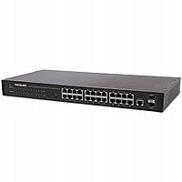 INTELLINET GIGA SWITCH 24X RJ45 + 2X SFP WEB-SMART VLAN QOS RACK 560917