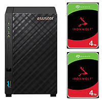 Asustor DRIVESTOR2 AS1102T + 2x Seagate 4TB