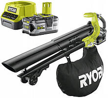 ПОДУВОДУВКА ЛИСТОВА ВАКУУМНА 18V 5Ah RBV1850 RYOBI