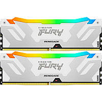 Модуль памяти для компьютера DDR5 32GB (2x16GB) 6800 MHz Renegade RGB White/Silver Kingston Fury (ex.HyperX)