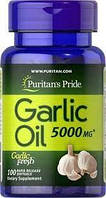 Garlic Oil 5000 mg Puritan's Pride, 100 капсул