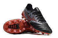 Бутсы Mizuno Morelia Neo III чёрные Копы Мизуно Нео 3 чёрного цвета Футбольная обувь c шипами унисекс