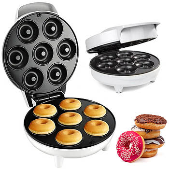 Апарат для приготування пончиків на 7 шт, 1200 Вт, XL-615 / Машинка електрична для випікання пончиків