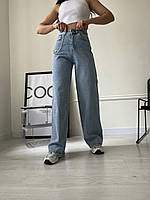 Женские весенние джинсы BAGGY свободного кроя со стразами размеры 25-30