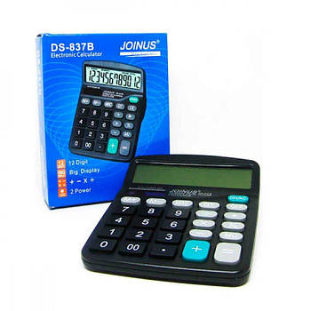 Калькулятор JS-837 чорний, 12-розрядний 638574 G-Rich