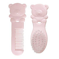Набор детский расческа и щетка Мишка MGZ-0711(Pink Nia-mart