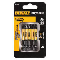 Набор бит DeWALT IMPACT TORSION, ударные, Torx, Т30, L= 57 мм, 5 шт (DT7398T) - Вища Якість та Гарантія!