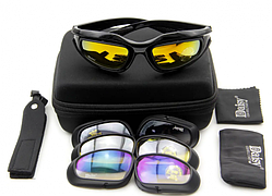 Сонцезахисні тактичні окуляри DAISY С5 з поляризацією 4 комплекти змінного скла svitloochey