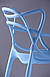Стілець Viti пластиковий обідній світло-блакитний крісло для кухні, балкона, літнього кафе, тераси, саду AMF, фото 7