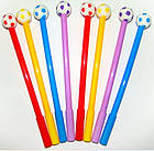 Ручка дитяча гелева Leader Футбольний м'яч синя паста 0,5мм арт.А067, фото 2