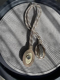 Магніт для штор Джут крем із золотом