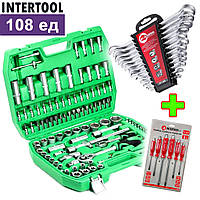 Набір ключів 108 одиниць, комплект ключів автомобільні 108ед + 12 шт. ключів + 6 шт. ударних викруток, AMG
