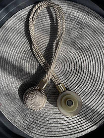 Магніт для штор Джут крем