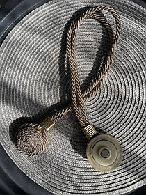 Магніт для штор Джут бежевий