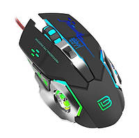 Ігрова мишка дротова з красивою LED-підсвіткою BAJEAL G8 і 6 активних кнопок