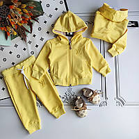 Детский желтый спортивный костюм с капюшоном Louis Vuitton для новорожденных