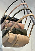 Женская сумка эко-кожа беж,пудра,черный,хаки