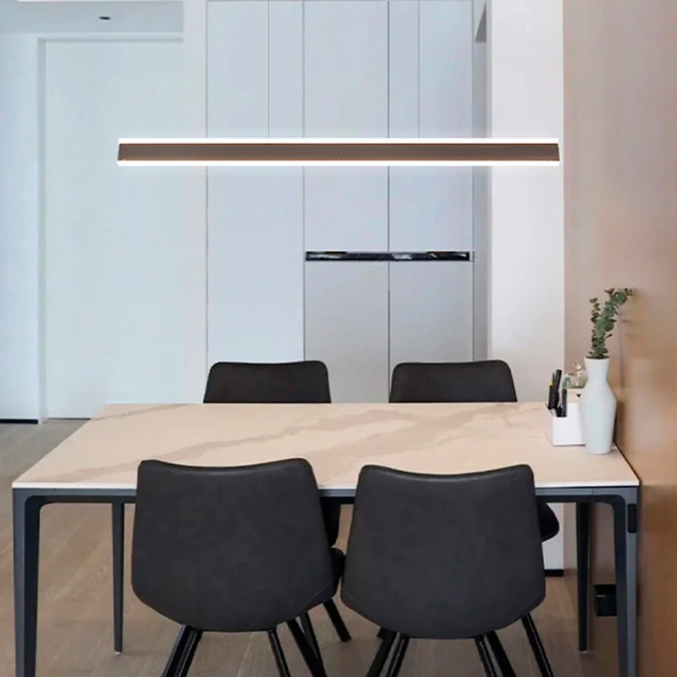 Лінійний чорний LED світильник з двостороннім світлом довжиною 100см і 120см, фото 1